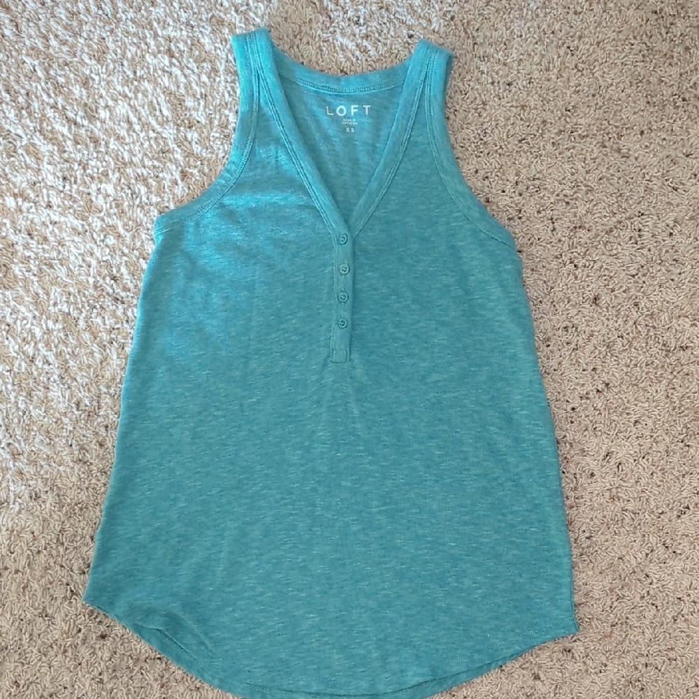 NWOT:  LOFT Women's Blue Tank Top
